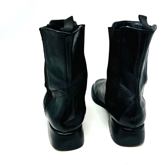 Banana Republic Prialpas Gomma Italian Leather Chelsea Boots Black - Picture 5 of 11